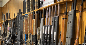 Wide selection of rifles, pistols, shotguns. All the major brands in the industry.
